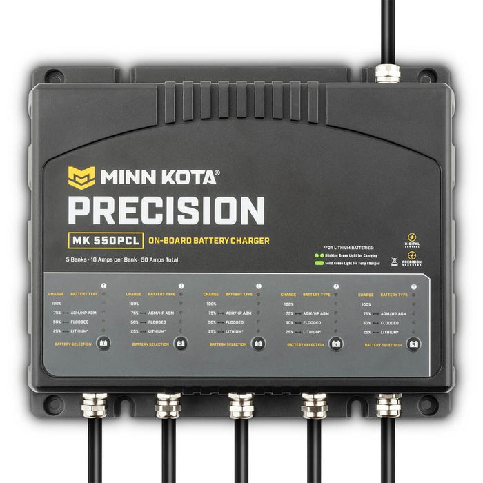 Minn Kota MK550PCL Precision Charger 5 Bank 10 Amps — 1
