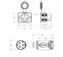 Marinco 12VCPS3 70A Trolling Motor Plug and Receptacle — 2