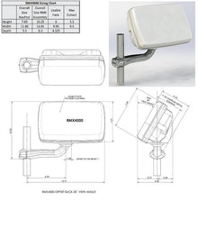 NAVPOD RMX4500-02 Railmount for Raymarine eS75/77/78 — 2