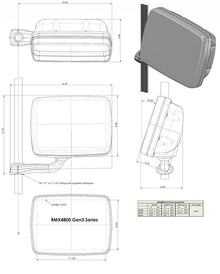 NAVPOD RMX4800-20 Railmount for Garmin 7408/7608 — 2