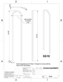 Navpod SG10 Straight Guard 1in Stainless Steel Tube — 2