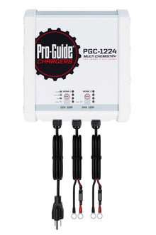Pro-Guide PGC-1224 2-Bank 1x12V/10A Lead Acid/LiFePo4 and 1x24V 10A LiFePO4 On Board Charger, IP68 — 1