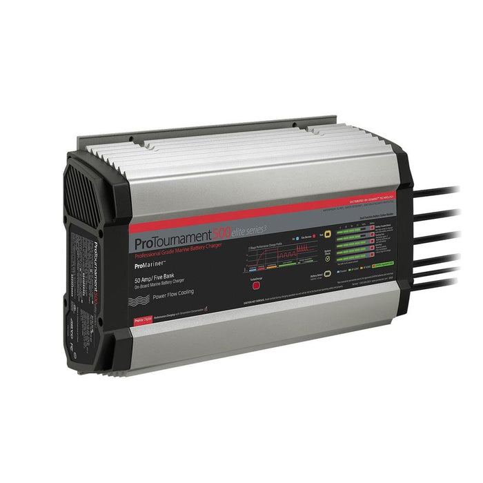 ProMariner ProTournament 500 50 Amp Battery Charger 12/24/36/48v 5 Bank 120v Input — 1
