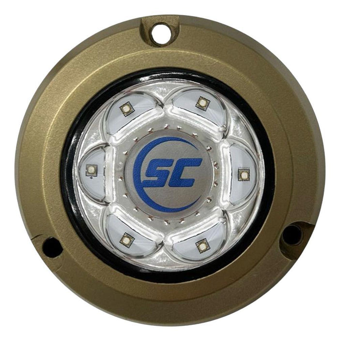 Shadow Caster SC2 Underwater LED Light  Bimini Blue 12v Bronze Surface Mount — 1