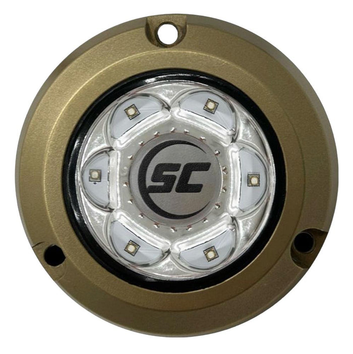 Shadow Caster SC2 Underwater LED Light great White 12v Bronze Surface Mount — 1