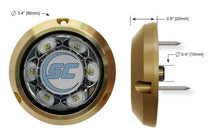 Shadow Caster SC3 Underwater LED Light Blue/White 12v Bronze Surface Mount — 2