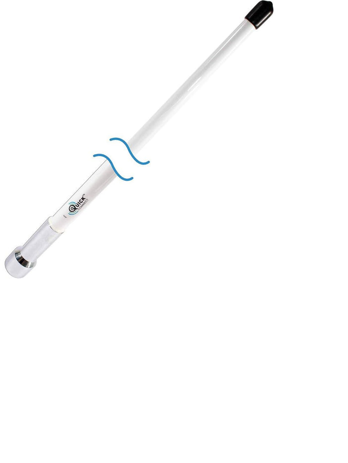 Shakespeare Quick Connect 8ft VHF Antenna Chrome Ferrule Packed in tube