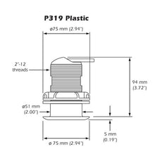 Simrad P319 50/200Khz Plastic Thru Hull 9-Pin — 2