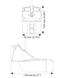 Simrad P66 50/200Khz Transom Mount 9-Pin — 2