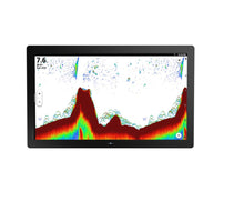 Simrad NSO 4-22. NEON OS, 22-inch Glass-bridge multi-function display. Qualcomm 8-core processor. Full HD touchscreen. Gigabit Ethernet, WIFI, Video In and Out. Next-generation C-MAP DISCOVER X chart included — 3