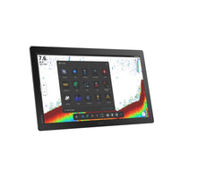 Simrad NSO 4-22. NEON OS, 22-inch Glass-bridge multi-function display. Qualcomm 8-core processor. Full HD touchscreen. Gigabit Ethernet, WIFI, Video In and Out. Next-generation C-MAP DISCOVER X chart included — 4
