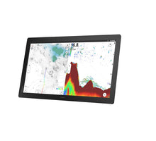Simrad NSO 4-22. NEON OS, 22-inch Glass-bridge multi-function display. Qualcomm 8-core processor. Full HD touchscreen. Gigabit Ethernet, WIFI, Video In and Out. Next-generation C-MAP DISCOVER X chart included — 5