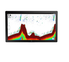 Simrad NSO 4-24. NEON OS, 24-inch Glass-bridge multi-function display. Qualcomm 8-core processor. Full HD touchscreen. Gigabit Ethernet, WIFI, Video In and Out. Next-generation C-MAP DISCOVER X chart included — 2