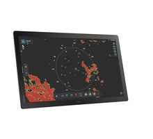 Simrad NSO 4-24. NEON OS, 24-inch Glass-bridge multi-function display. Qualcomm 8-core processor. Full HD touchscreen. Gigabit Ethernet, WIFI, Video In and Out. Next-generation C-MAP DISCOVER X chart included — 3