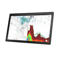 Simrad NSO 4-24. NEON OS, 24-inch Glass-bridge multi-function display. Qualcomm 8-core processor. Full HD touchscreen. Gigabit Ethernet, WIFI, Video In and Out. Next-generation C-MAP DISCOVER X chart included — 6