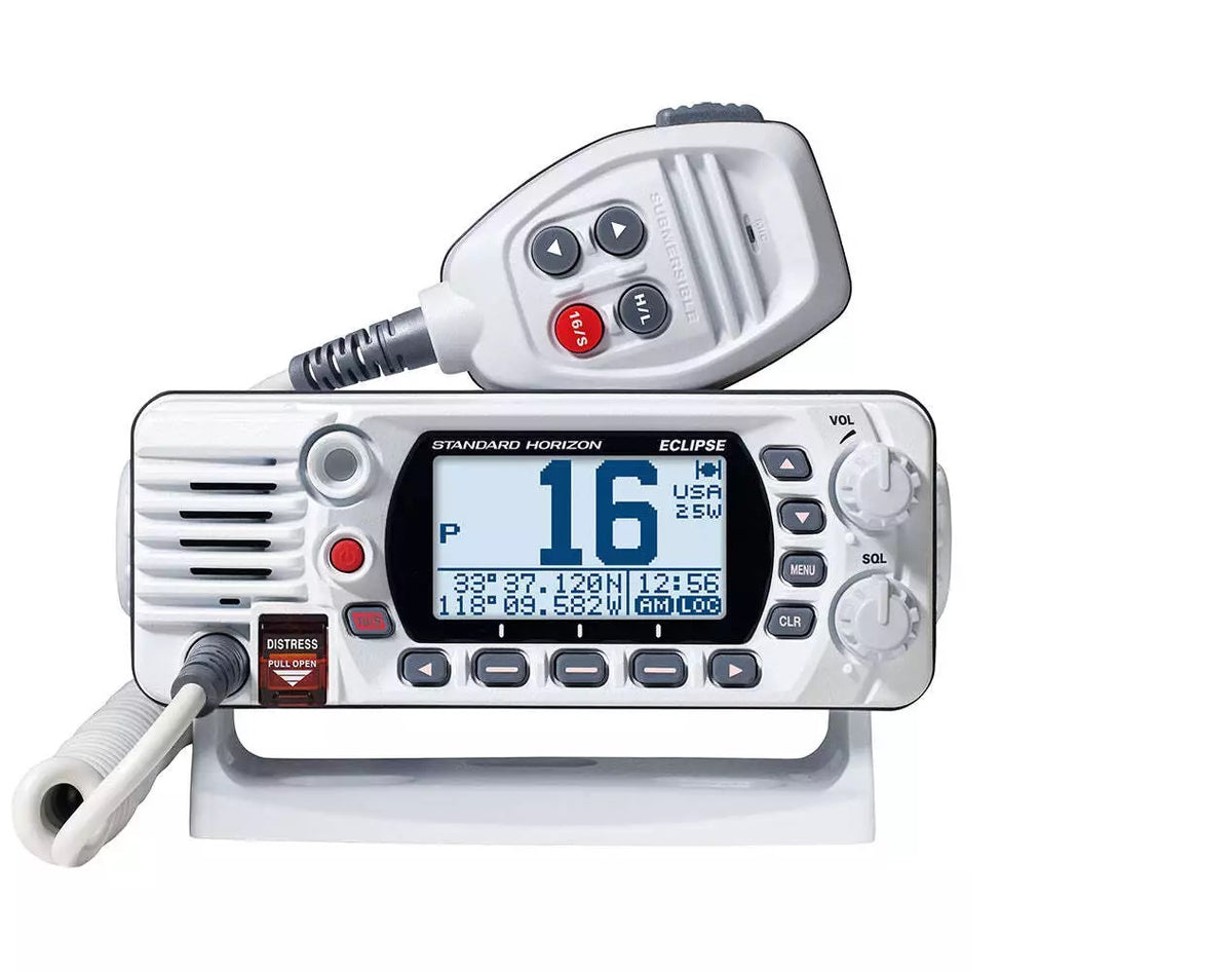 Standard Horizon Eclipse GPS White VHF Class D 25 Watt