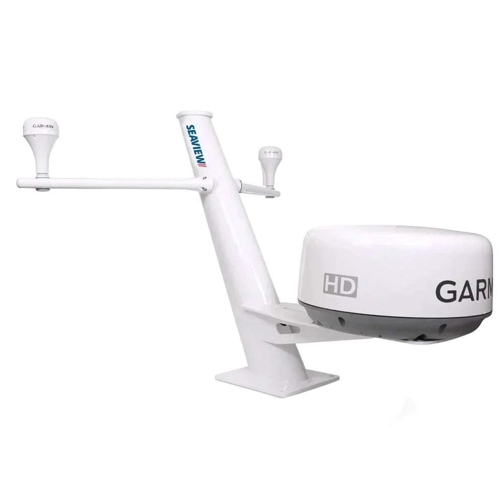 Seaview PMA100SV2 30" Tapered Mast - Closed Dome Radar, Aft Lean