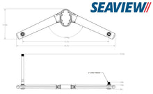 Seaview SP1MODBLKV2 Spreader kit For Mounts Ending In M1 Black — 2