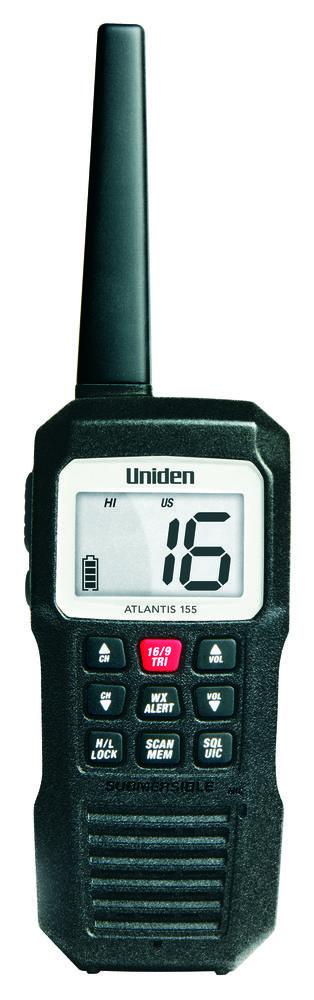 Uniden Atlantis 155 Floating Hand Held VHF Radio — 1