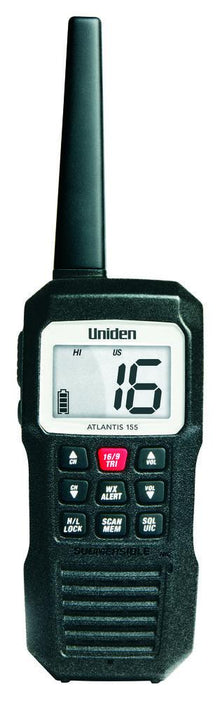 Uniden Atlantis 155 Floating Hand Held VHF Radio — 1