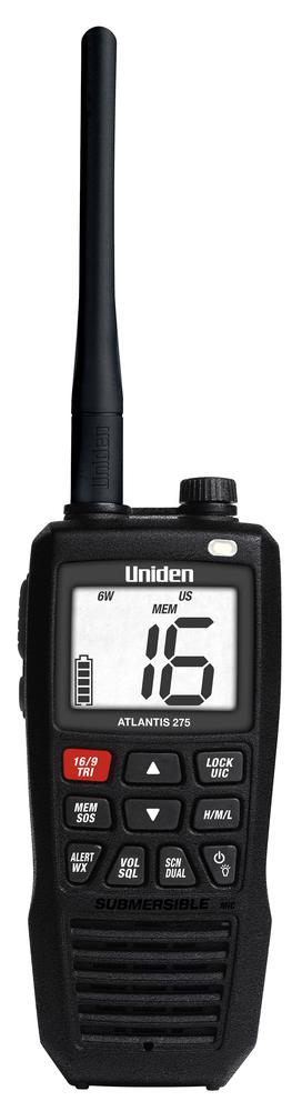 Uniden Atlantis 275 Floating Hand Held VHF Radio — 1