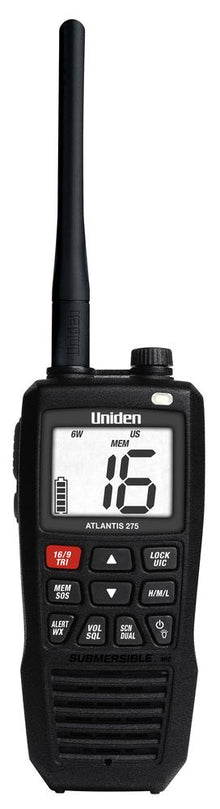 Uniden Atlantis 275 Floating Hand Held VHF Radio — 1