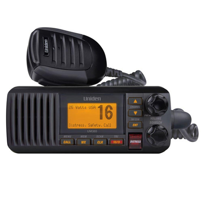 Uniden UM385BK Black VHF Class D DSC 25 Watt — 1