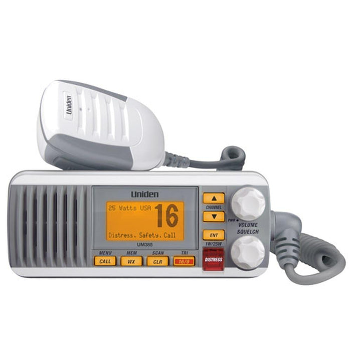 Uniden UM385 White VHF Class D DSC 25 Watt — 1