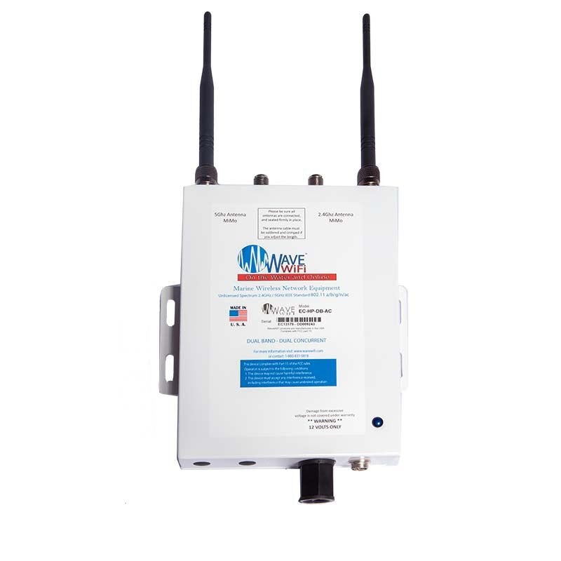 Wave WiFI EC-HP-DB-AC Hot Spot 2 - 25ft 400UF Low Loss Cable 2 -2ft Antenna 2 Rubber Duck