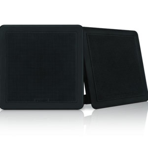 Fusion FM-F65SB 6" Black Square Flush Mount Speakers