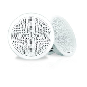 Fusion FM-F77RW 7" White Round Flush Mount Speakers