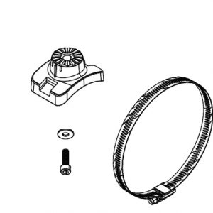 Lowrance Trolling Motor Shaft Mount for Active Target Forward/Down View