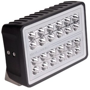 Lumitec Maxillume H120 Flood White LED Trunnion Mount Black Finish 12/24v