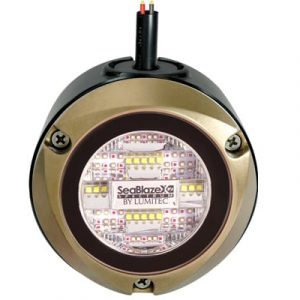 Lumitec Kraken Dock Light Blue/White 10-30vDC Bronze Housing