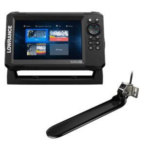 LOWRANCE EAGLE 7 W/TRIPLESHOT TRANSDUCER  DISCOVER ONBOARD CHART