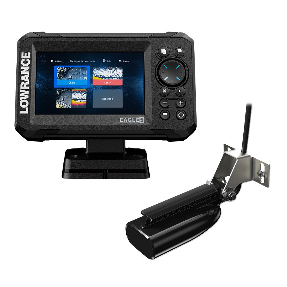 LOWRANCE EAGLE 5 COMBO SPLITSHOT TRANSDUCER W/CMAP CHARTS MarineZoom